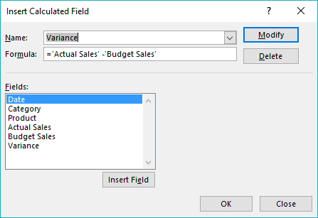 Excel Pivottable Calculated Fields My Online Training Hub