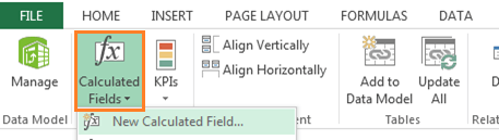 insert calculated field power pivot excel 2013