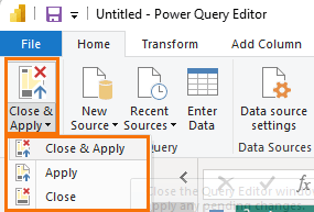 loading data into power pivot data model from power query