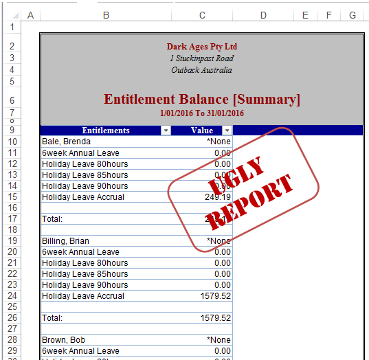 reformat reports with power query