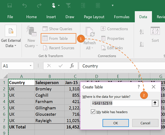 Excel 2016: On the Power Query tab