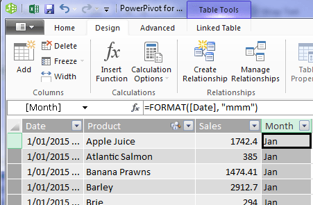 rename power pivot column