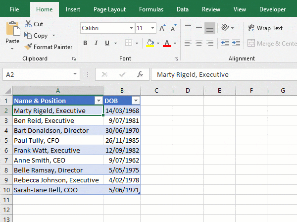 Power Query Add Column from Example 1
