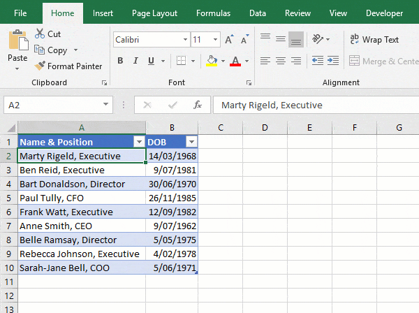 Excel Power Query Add Column from Example • My Online Training Hub