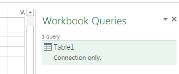 power query queries pane