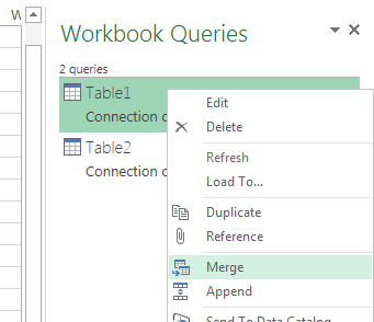 power query merge queries