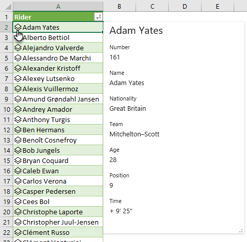 Power Query Custom Data Types card