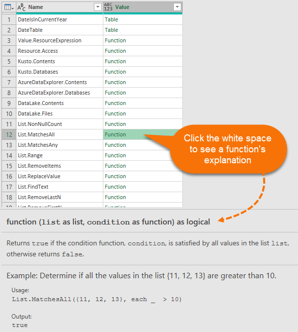 Power Query Function Sample