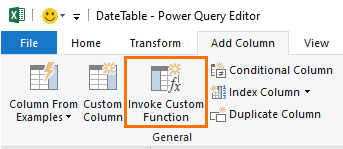 Power Query Invoke Custom Function