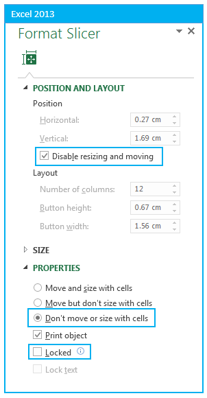 protect cells Excel 2013