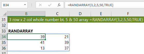 whole random numbers