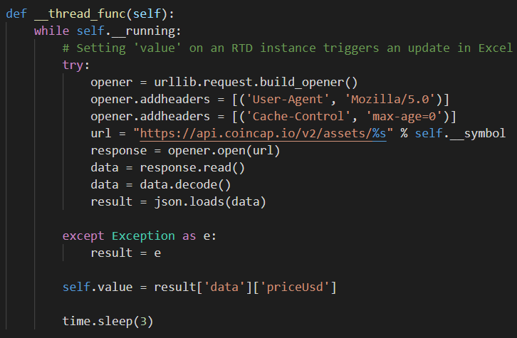 real time python code for currency updates