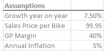 Excel Scenario criteria