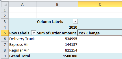 change column label