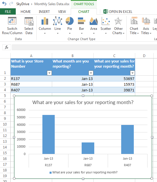 Excel Surveys