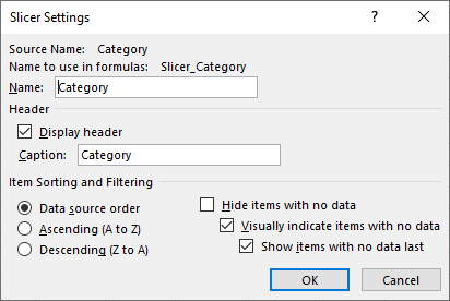 Slicer settings
