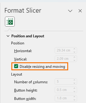 prevent moving and resizing