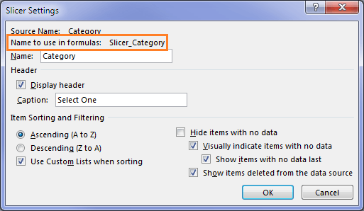 Use Excel Slicer selection in cube formulas