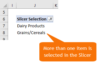 slicer selected more than one item