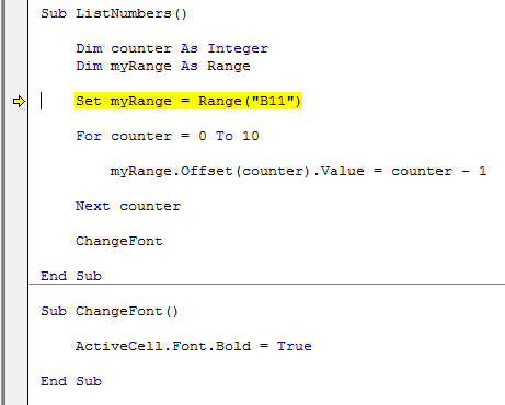 What Does Dim Mean When Coding VBA Macros?