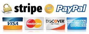 PayPal and Stripe Credit Card Logos