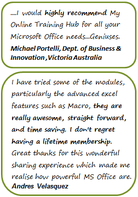 Microsoft Office Training Testimonials 1