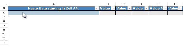 Excel Text to Columns Template
