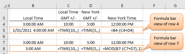 Excel TIME Function Example