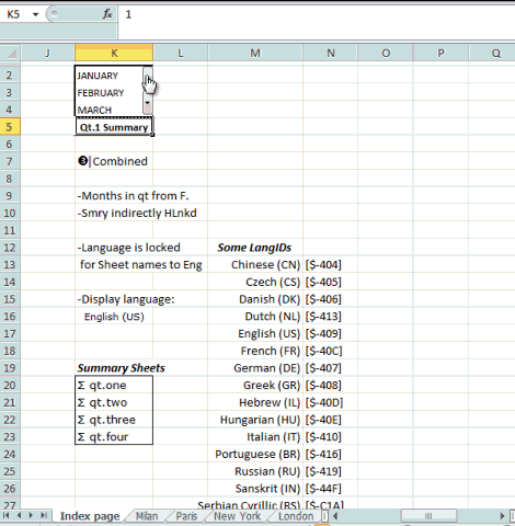 Excel Hyperlinks with Spin button list