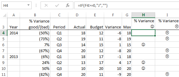 excel 2013 data layout