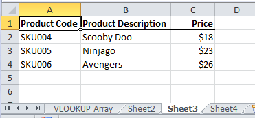 how to use vlookup in excel 2016 for different sheets