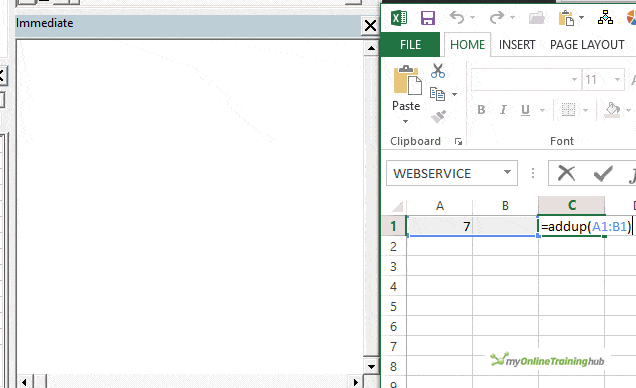 watching immediate window in VBA editor