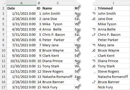 Copy formula down to fix all rows