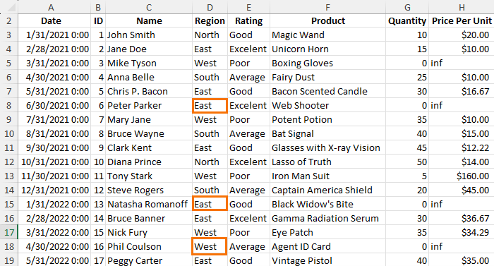 Copy value from cell above into blank cell