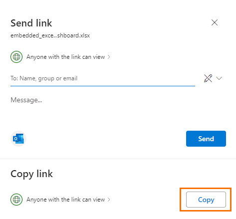 OneDrive for Business share link