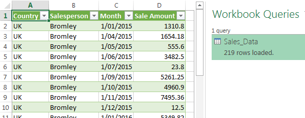 workbook queries