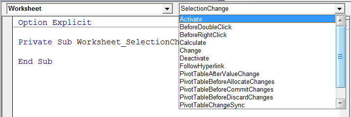 Private Sub Worksheet Calculate