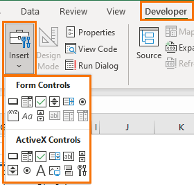 Excel Form Controls