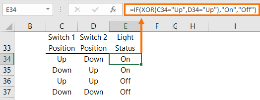 wrap XOR in the IF formula